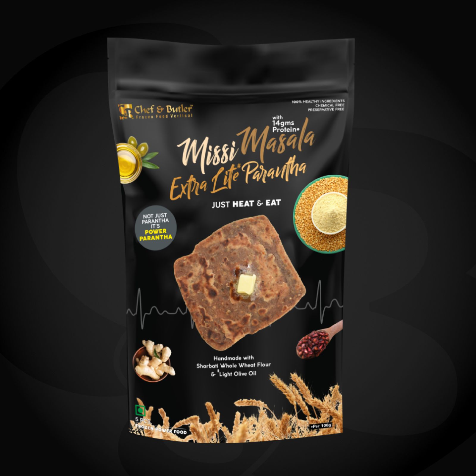 Missi Masala Extra Lite Parantha