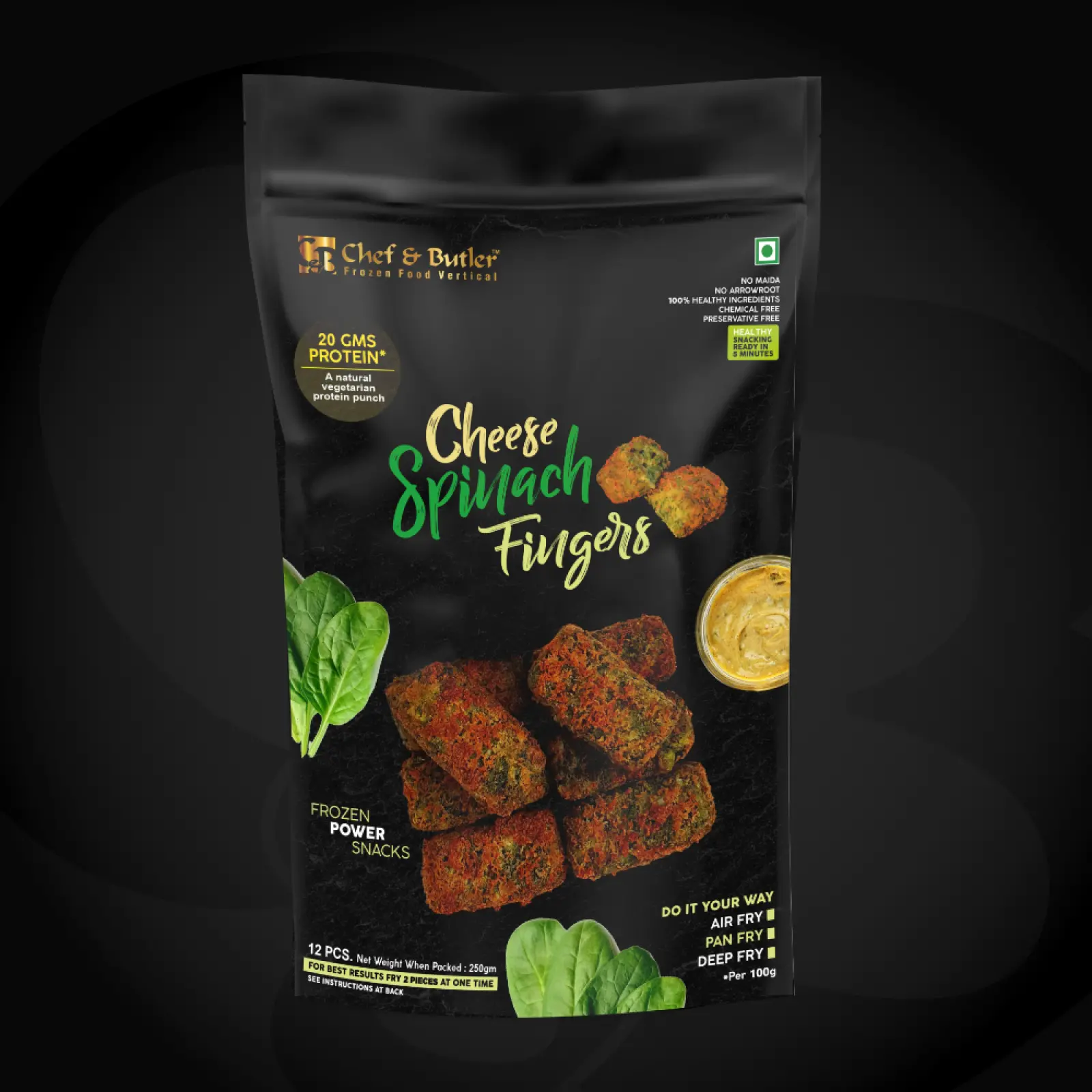 Cheese Spinach Fingers